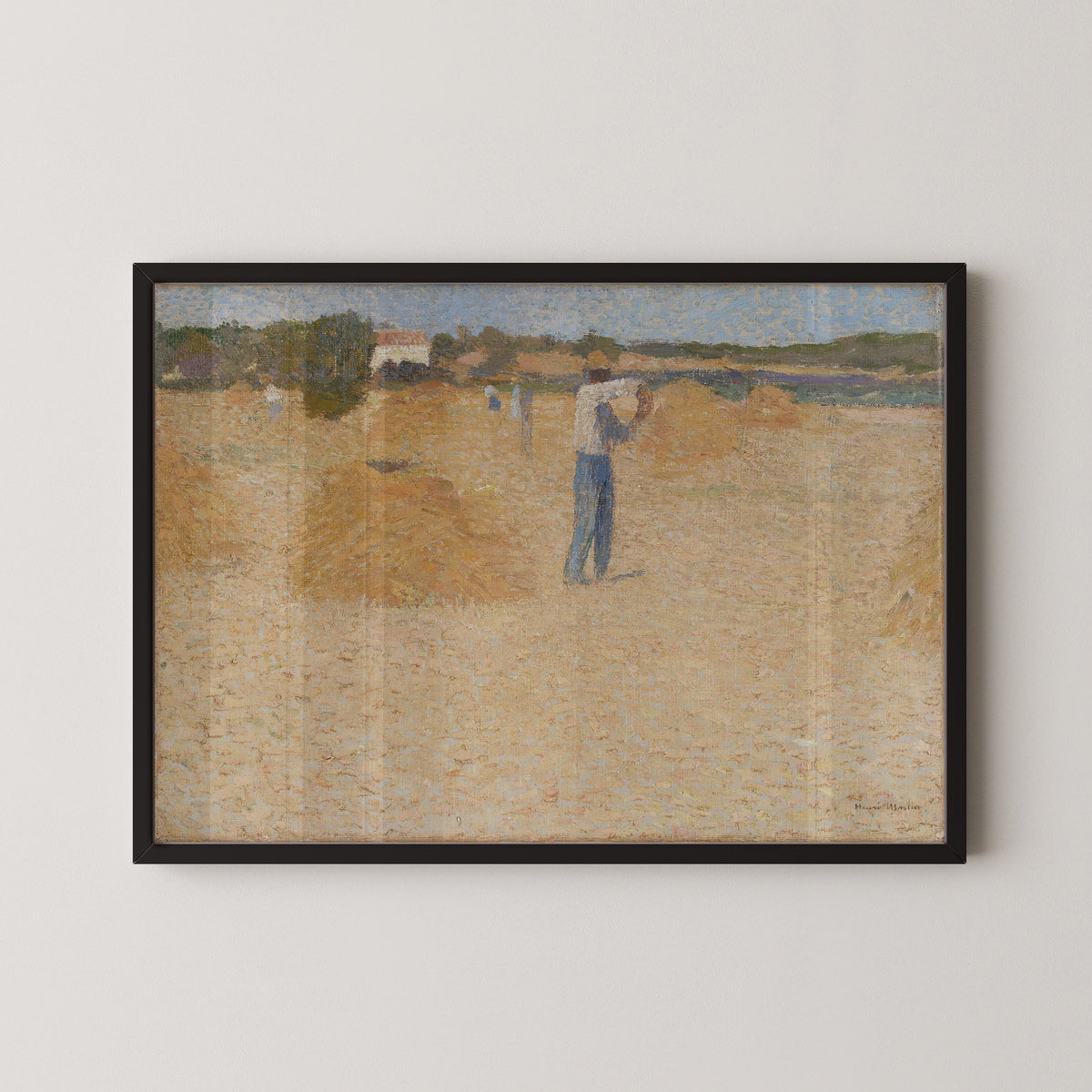 Henri Martin — Les Moissons de blé | Pointillist Landscape Print
