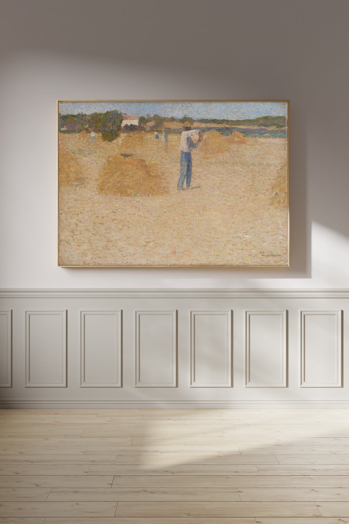 Henri Martin — Les Moissons de blé | Pointillist Landscape Print