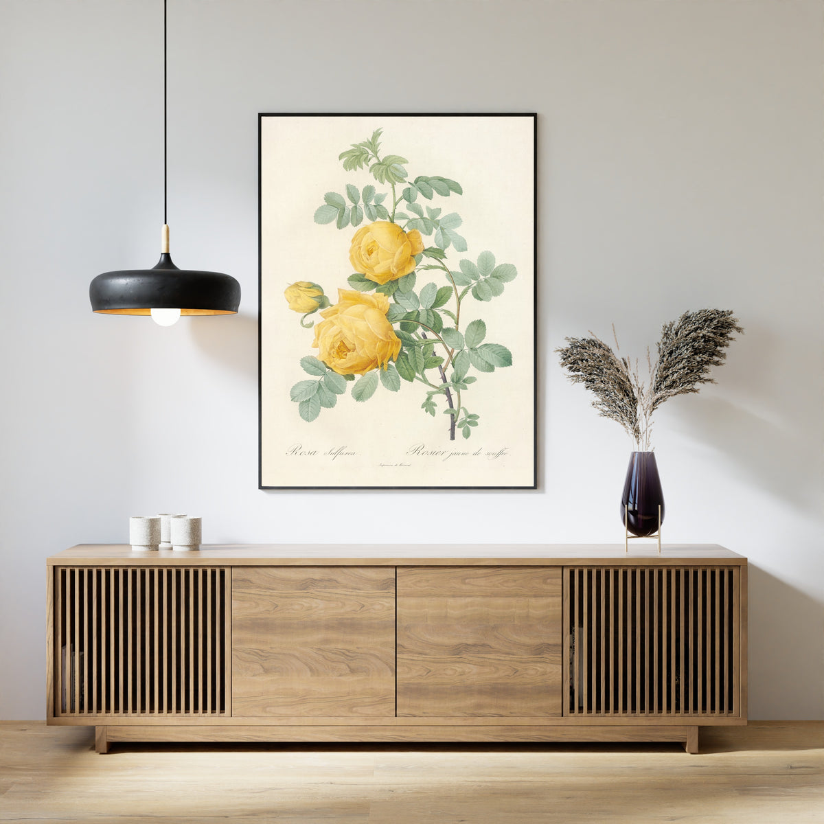 Pierre-Joseph Redouté — Les Roses: Rosa Sulfurea | Botanical Illustration Print