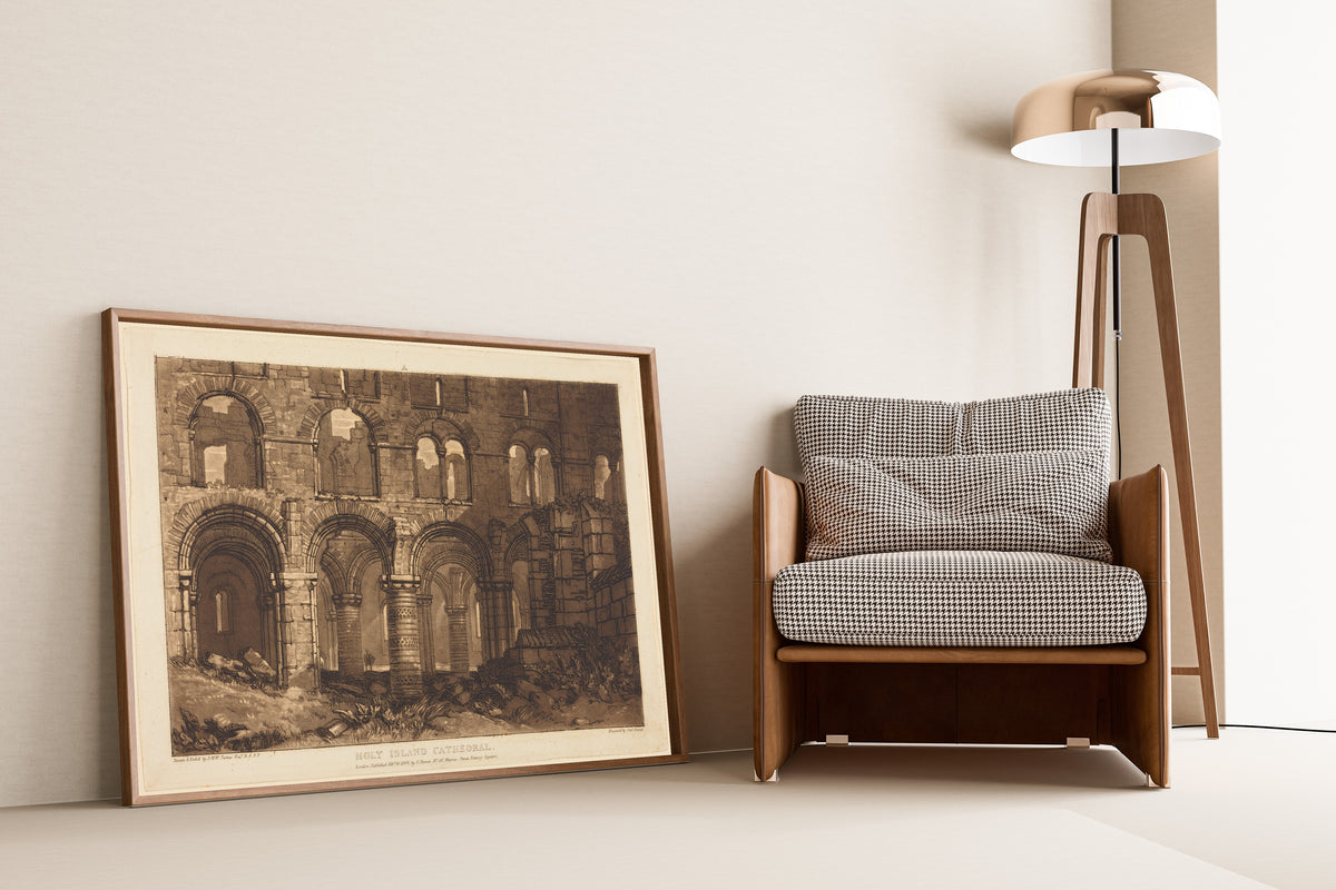 J.M.W. Turner — Liber Studiorum: Holy Island Cathedral | Mezzotint Print