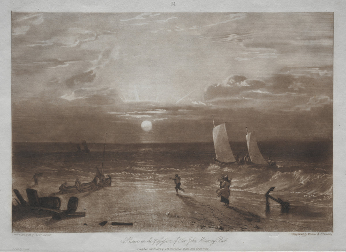 J.M.W. Turner — Liber Studiorum: Mildmay Sea-piece | Mezzotint Print