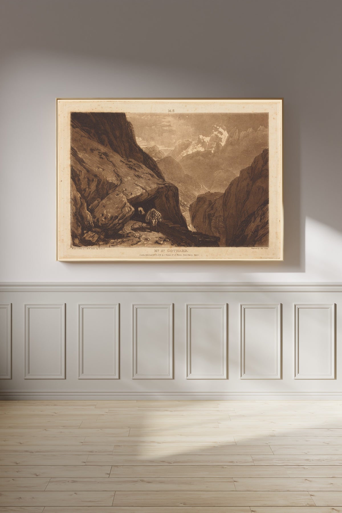 J.M.W. Turner — Liber Studiorum: Mt. St. Gothard | Mezzotint Print