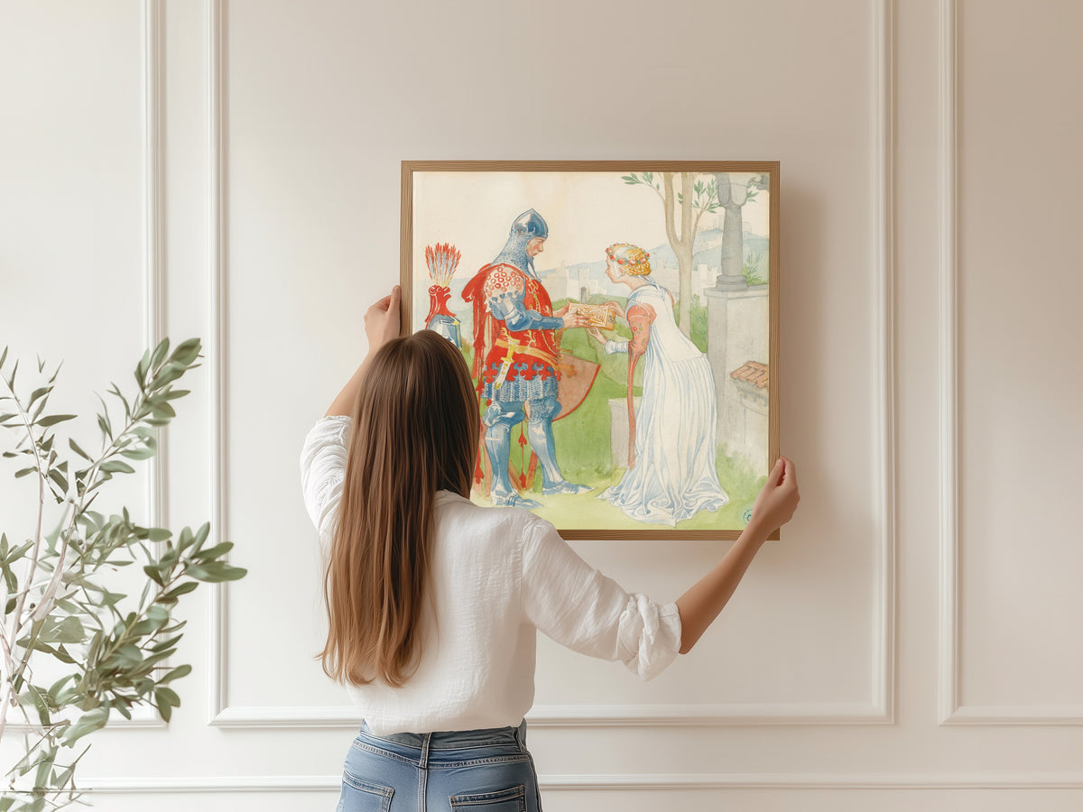 Carl Larsson — Lisana and Margon | Swedish Watercolour Print