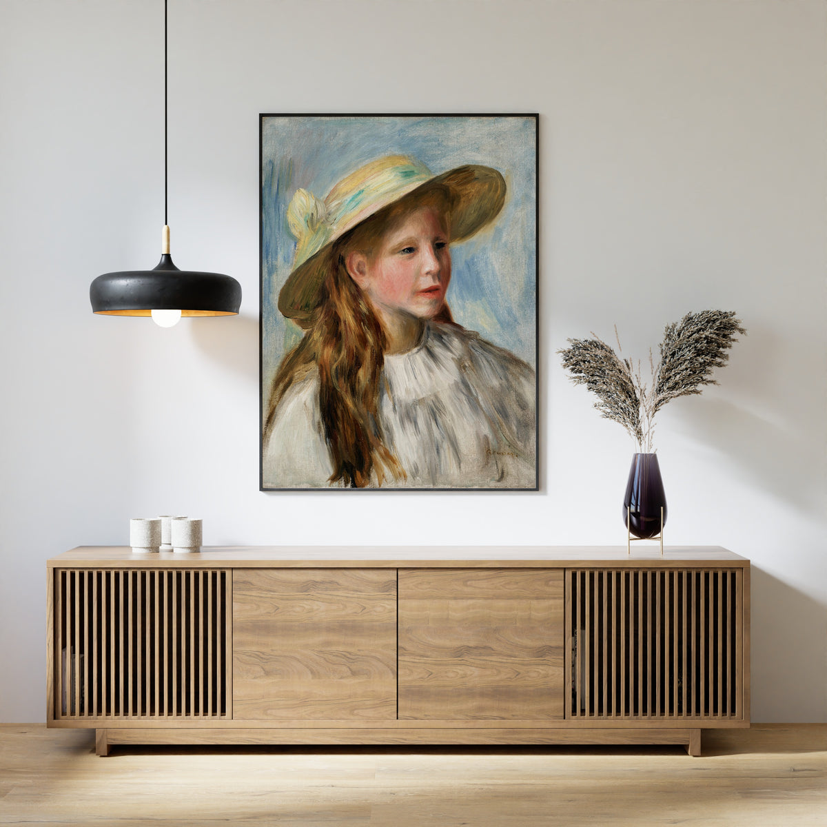 Pierre-Auguste Renoir — Little Girl with a Hat | Fine Art Print