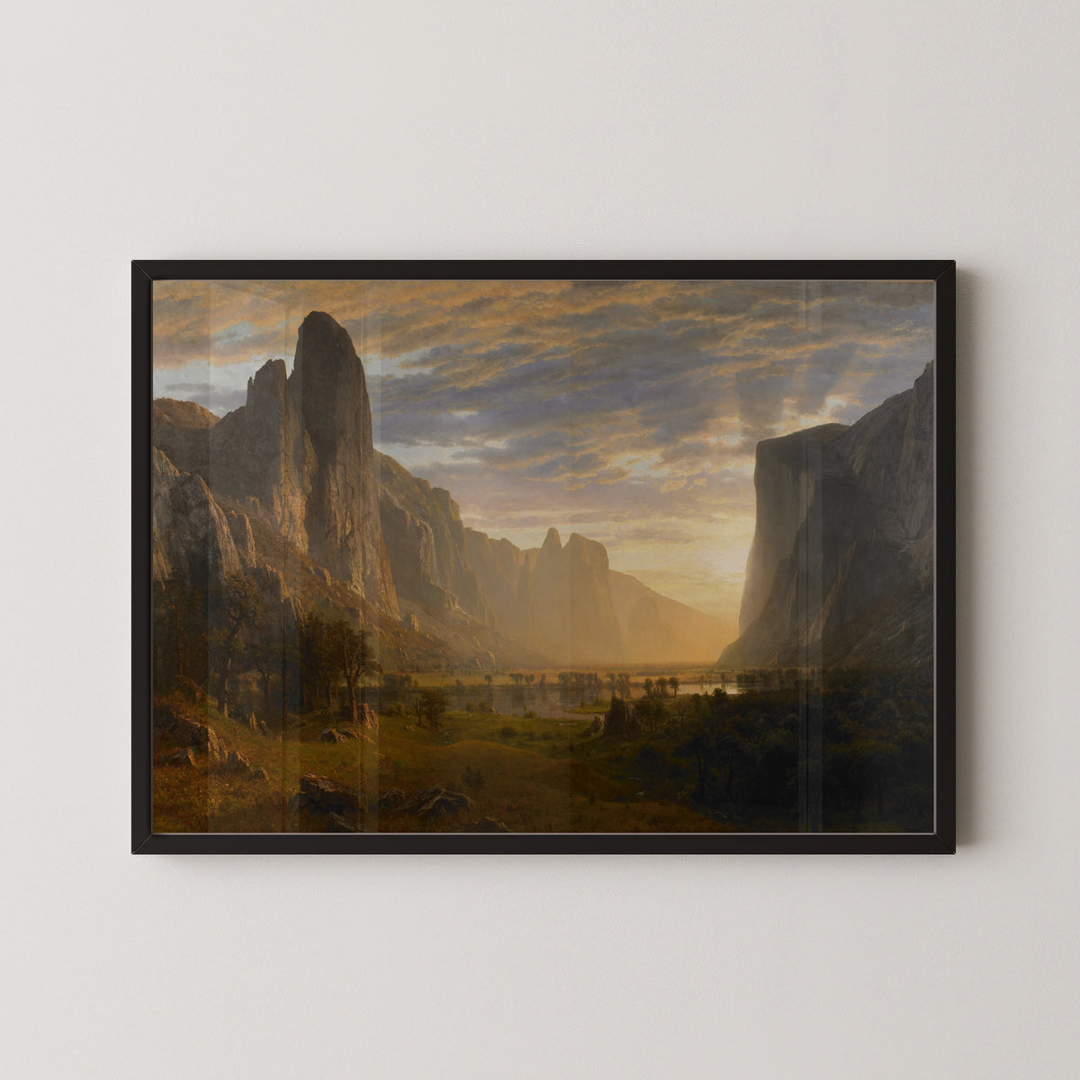 Albert Bierstadt — Looking Down Yosemite Valley | Landscape Fine Art Print