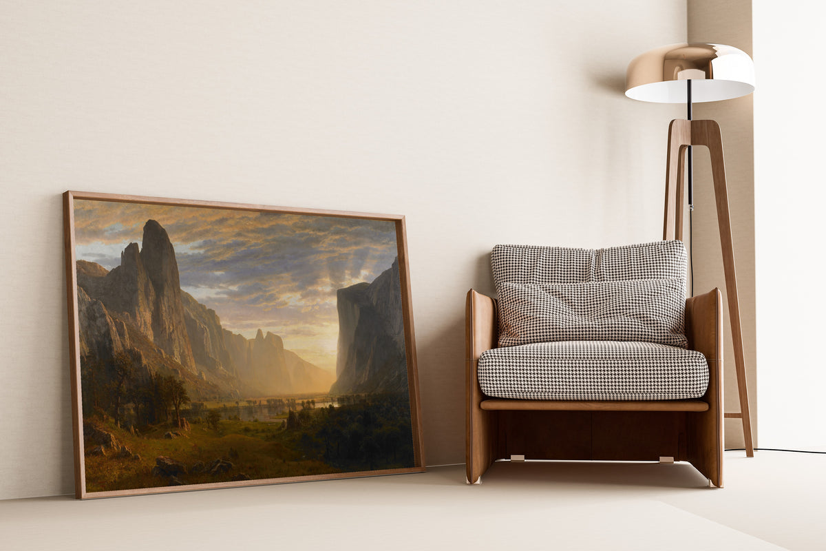 Albert Bierstadt — Looking Down Yosemite Valley | Landscape Fine Art Print