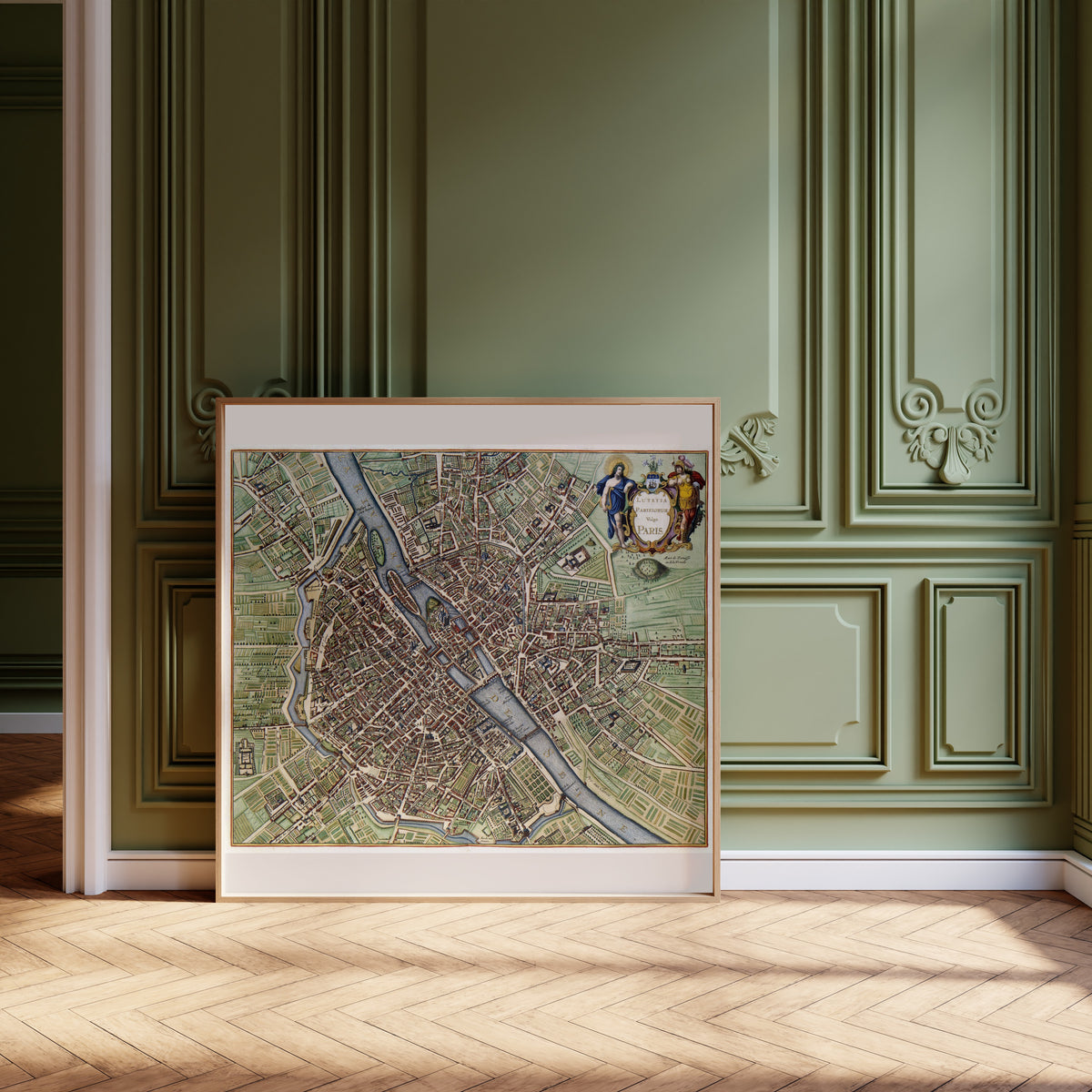 Jan Janssonius — Lutetia Parisiorum vulgo Paris | Hand-Coloured Antique City Plan Print