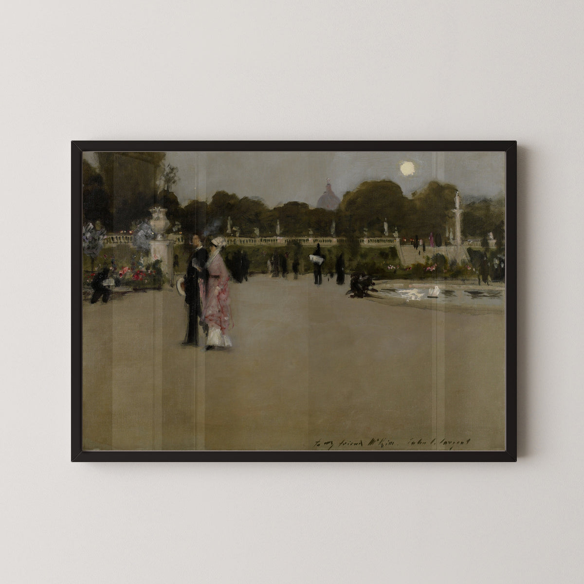 John Singer Sargent — Luxembourg Gardens at Twilight | Fine Art Print