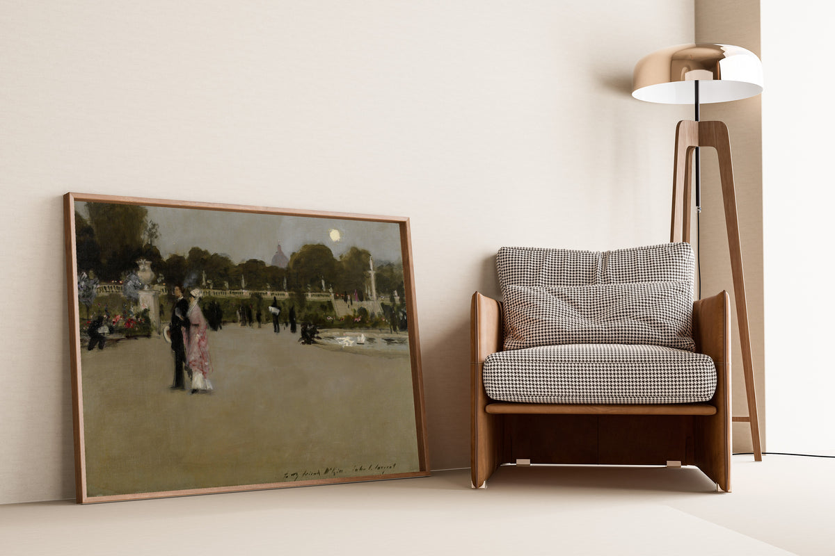 John Singer Sargent — Luxembourg Gardens at Twilight | Fine Art Print
