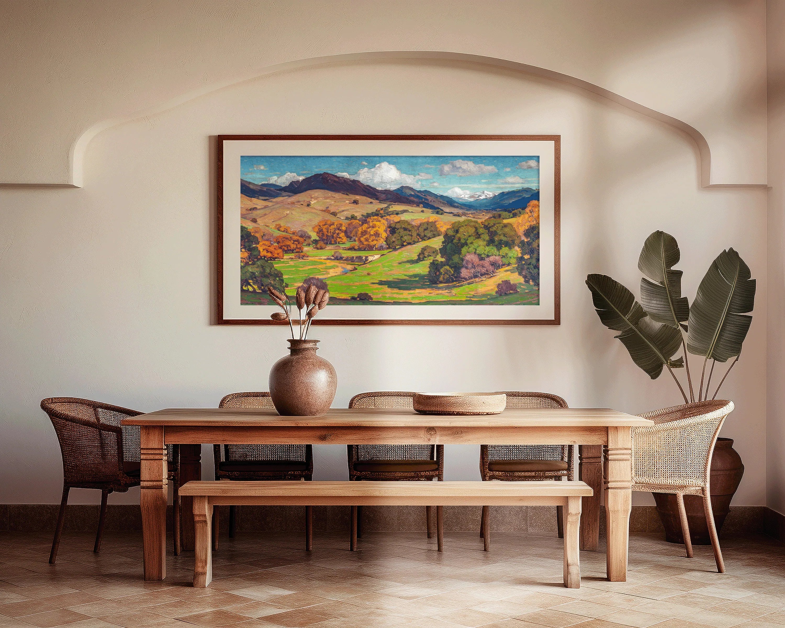 William Wendt - California Landscape Vintage American Art, Framed or Unframed (2x1)