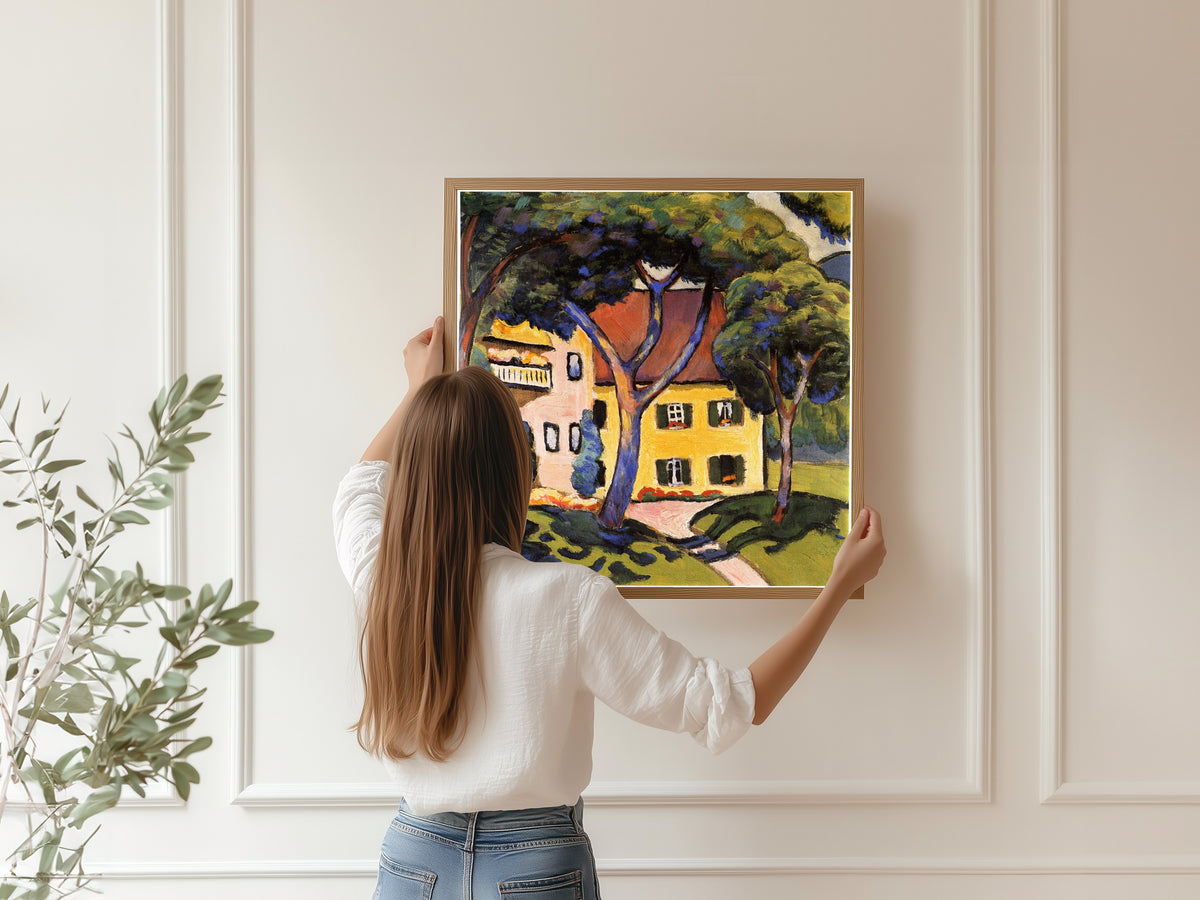 August Macke — Staudacherhaus am Tegernsee | Expressionist Fine Art Print