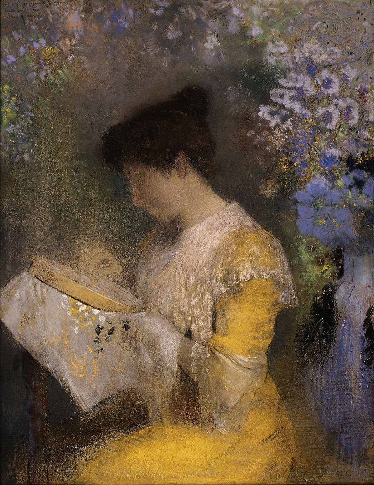Odilon Redon — Madame Arthur Fontaine (Marie Escudier) | Symbolist Art Print