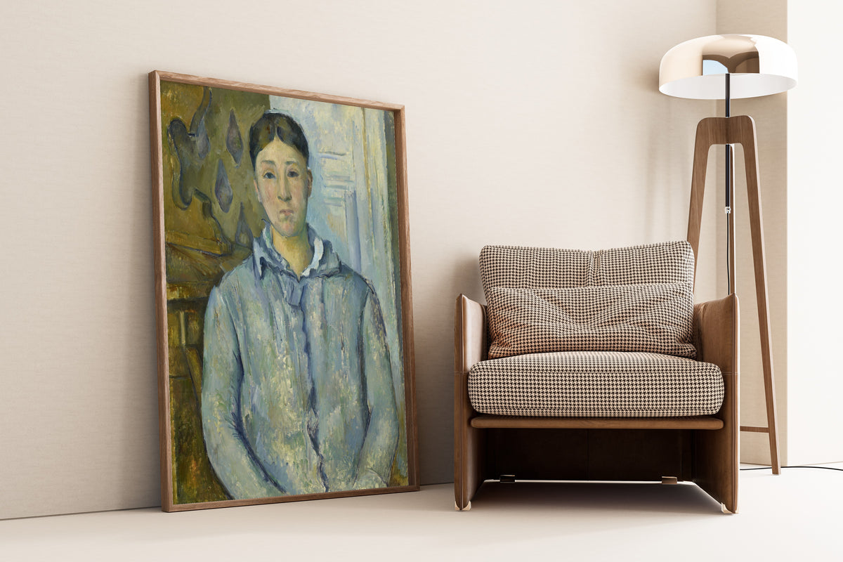 Paul Cezanne — Madame Cezanne in Blue | Fine Art Print