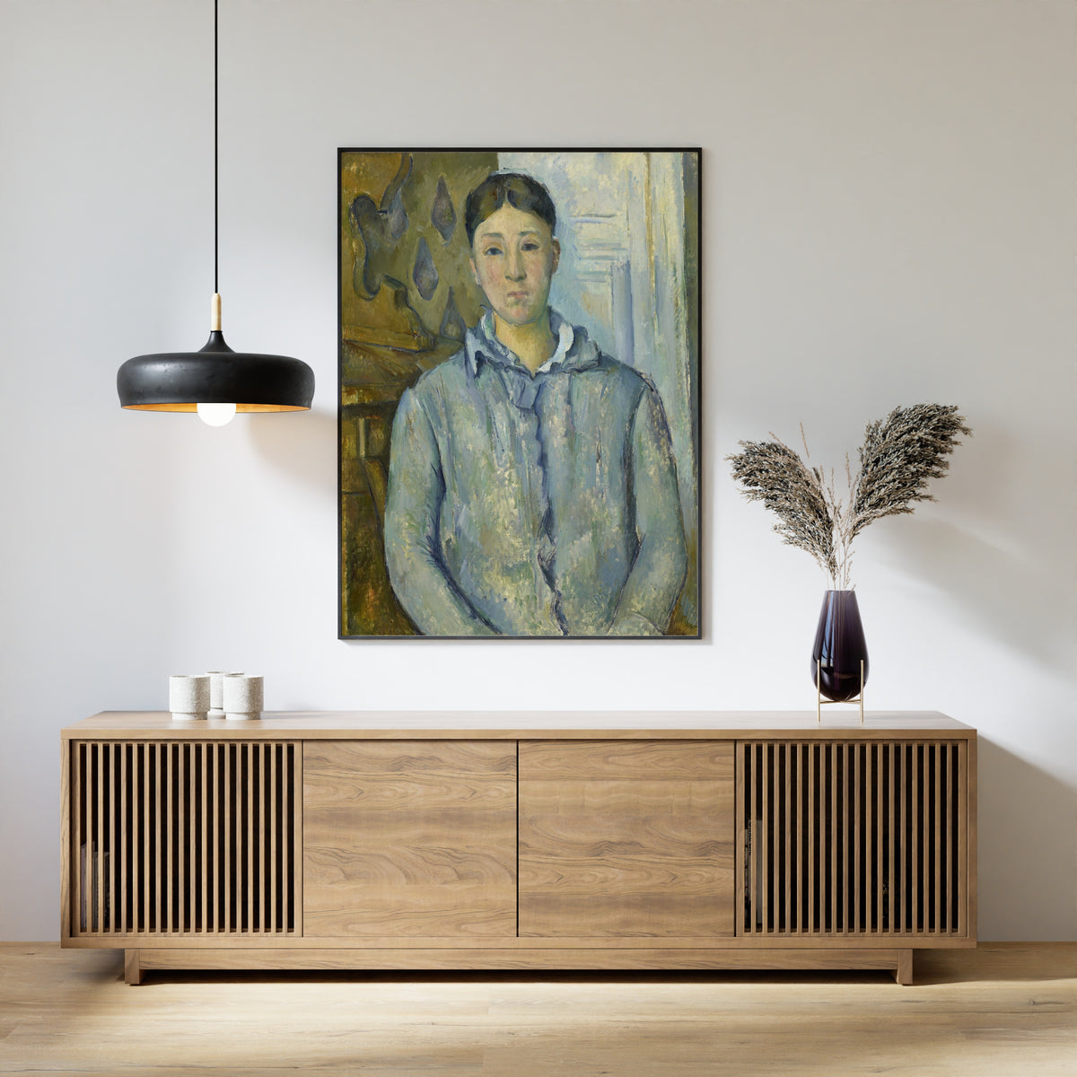Paul Cezanne — Madame Cezanne in Blue | Fine Art Print