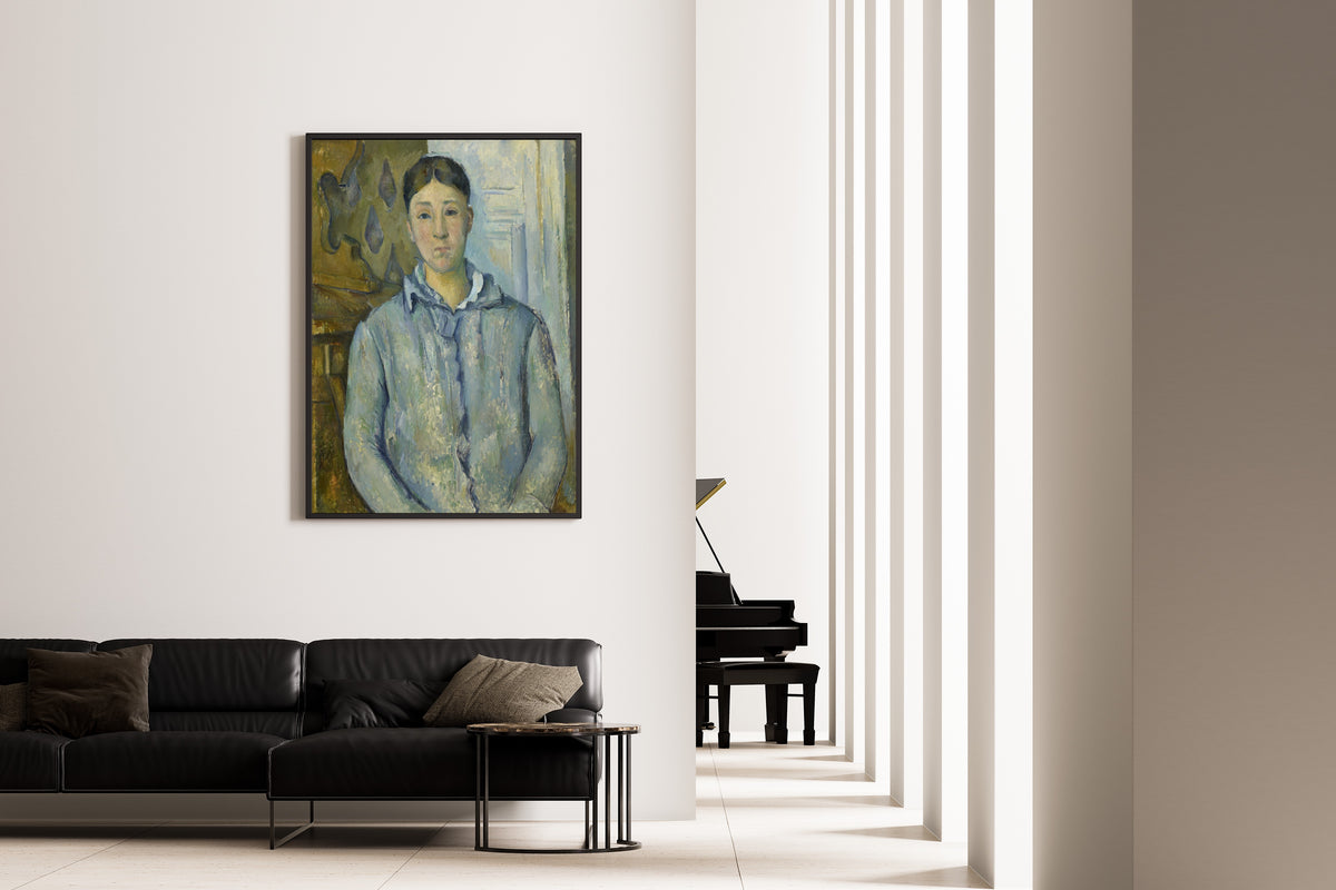 Paul Cezanne — Madame Cezanne in Blue | Fine Art Print