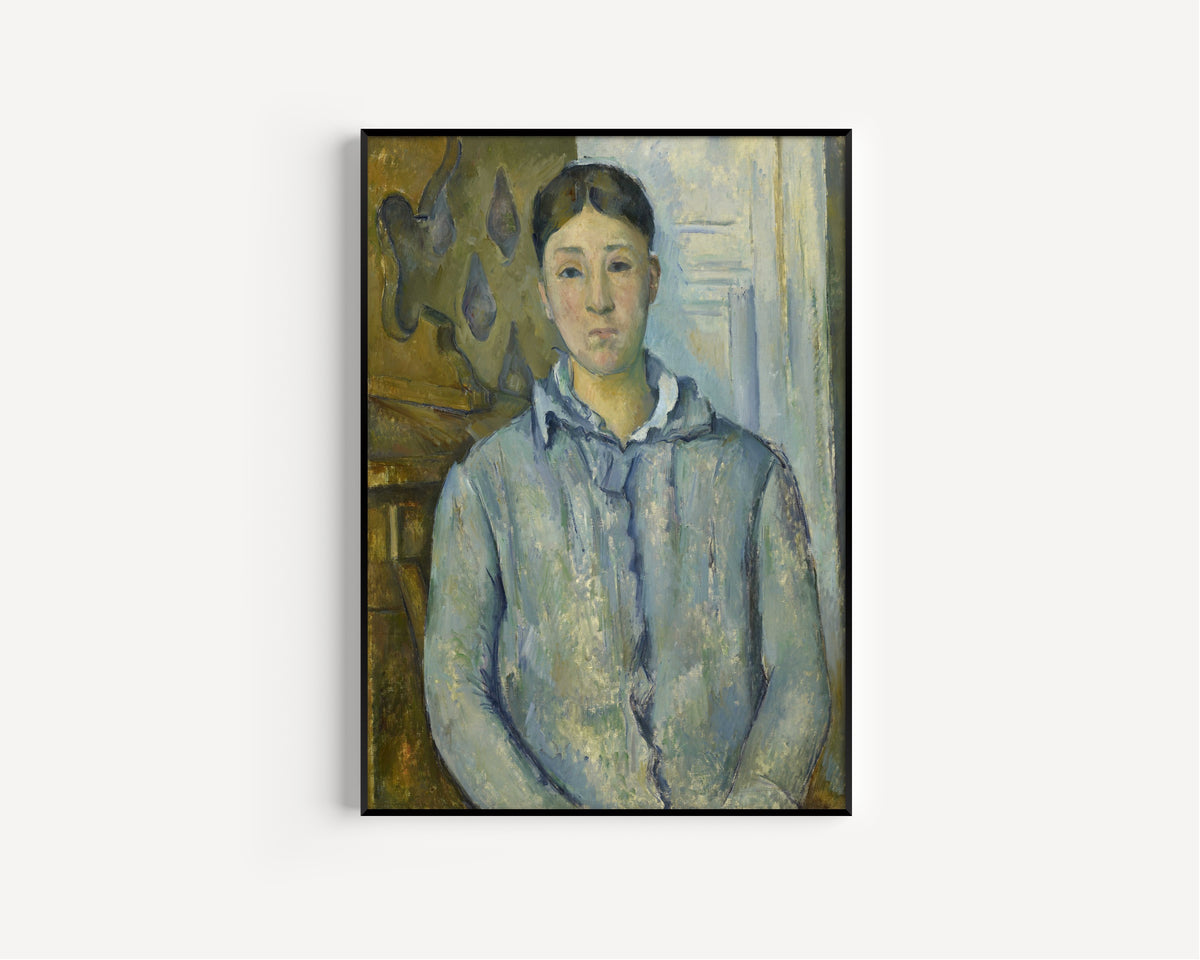 Paul Cezanne — Madame Cezanne in Blue | Fine Art Print