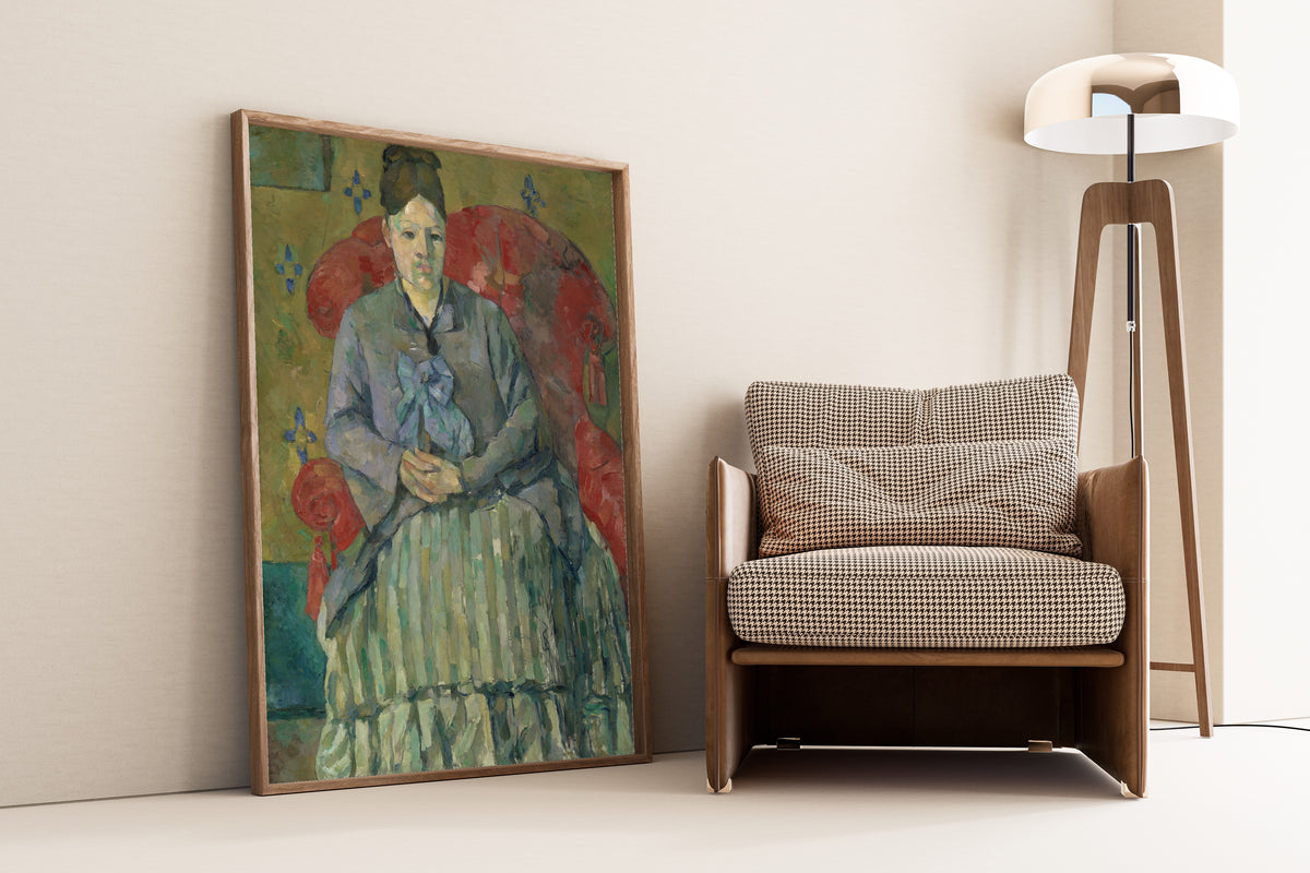 Paul Cezanne — Madame Cezanne in a Red Armchair | Fine Art Print