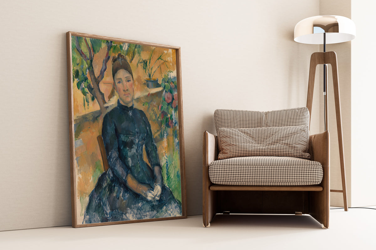 Paul Cezanne — Madame Cezanne in the Conservatory | Fine Art Print