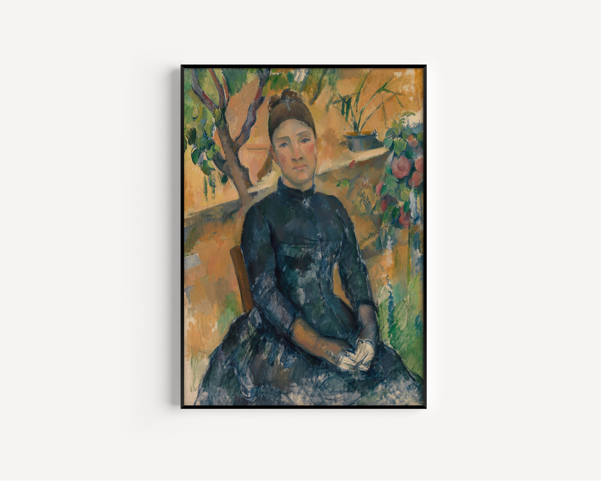 Paul Cezanne — Madame Cezanne in the Conservatory | Fine Art Print