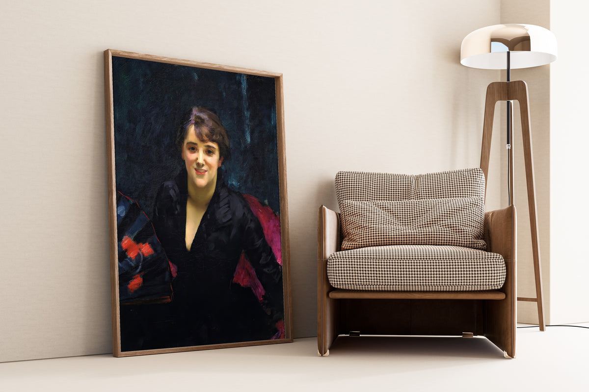 John Singer Sargent — Madame Errázuriz (The Lady in Black) | Fine Art Print