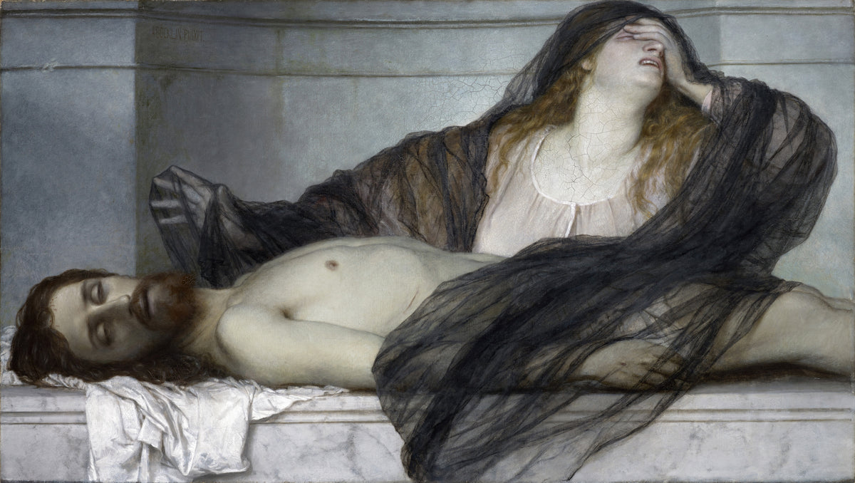 Arnold Böcklin — Magdalene Grieving over the Body of Christ | Symbolist Art Print