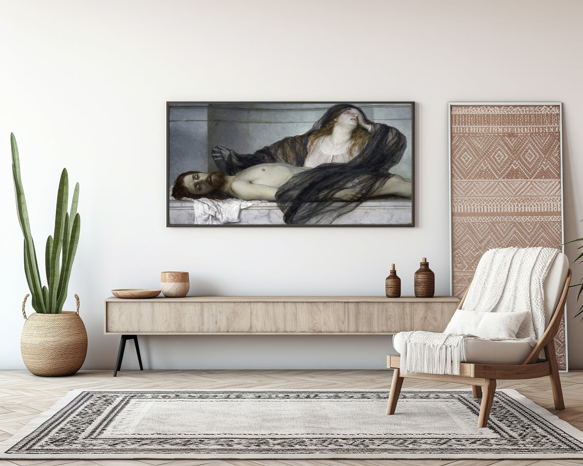 Arnold Böcklin — Magdalene Grieving over the Body of Christ | Symbolist Art Print