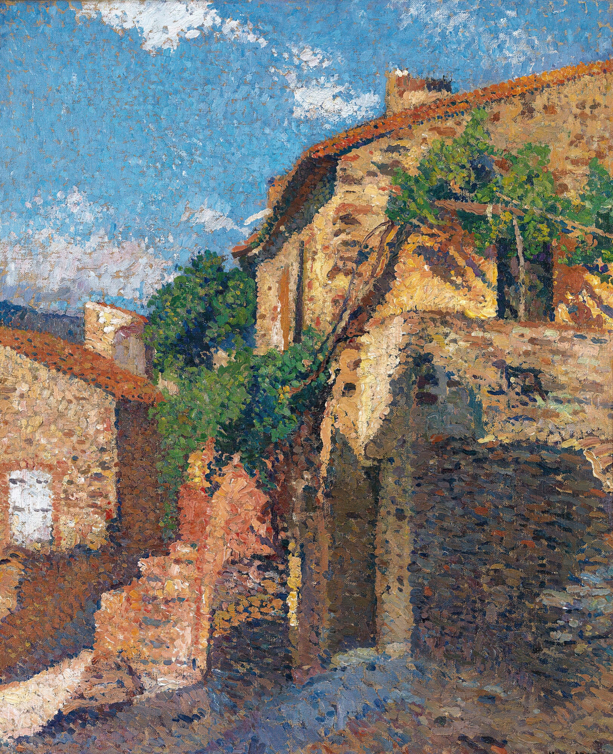 Henri Martin — Maisons à Collioure | Pointillist Landscape Print