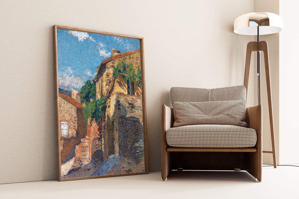 Henri Martin — Maisons à Collioure | Pointillist Landscape Print