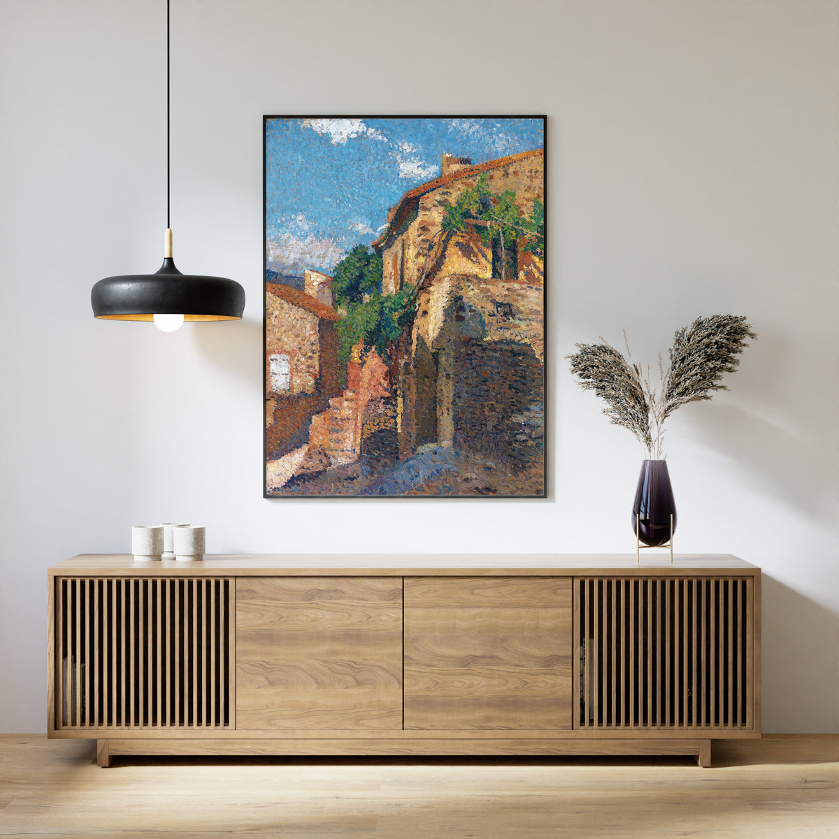 Henri Martin — Maisons à Collioure | Pointillist Landscape Print