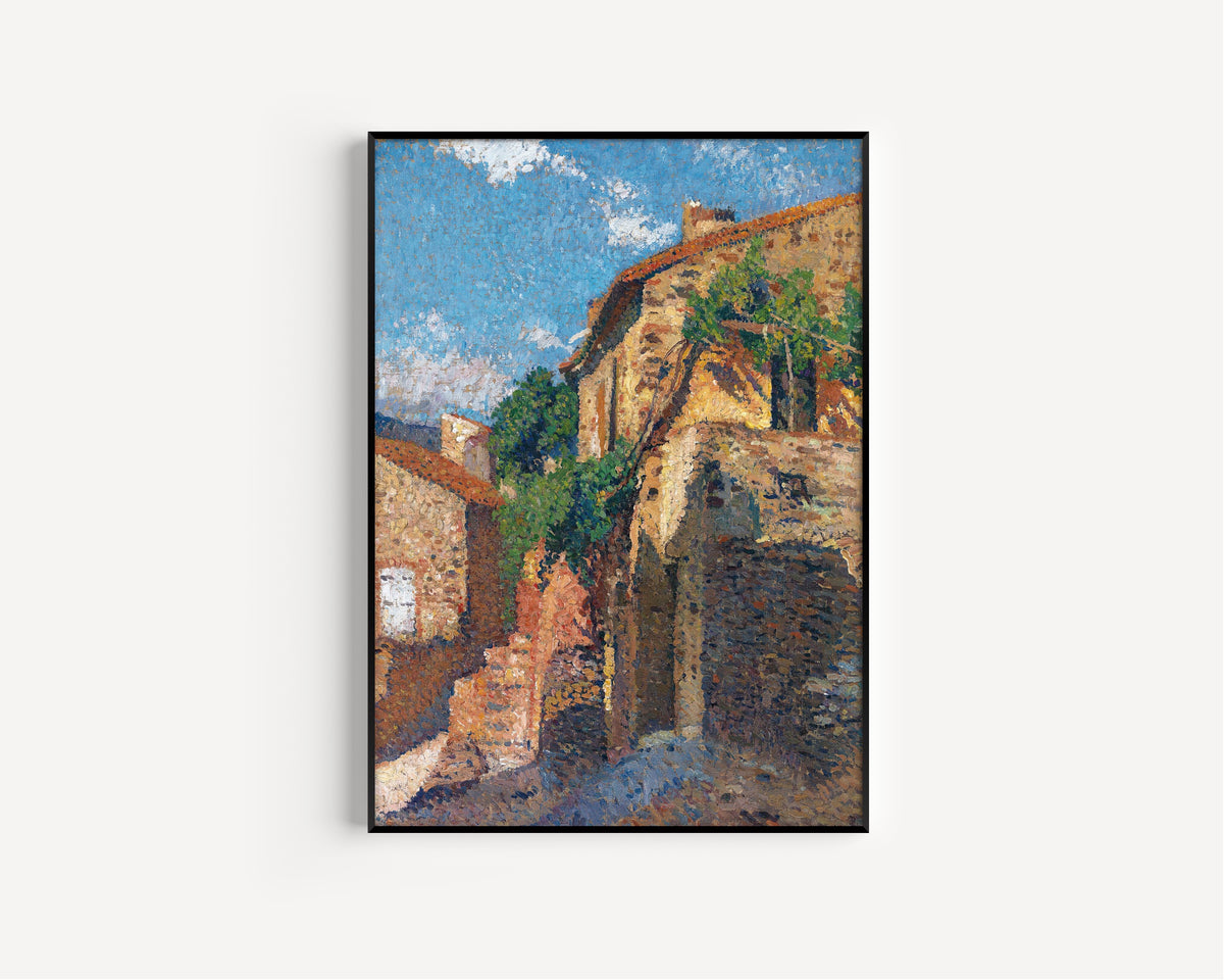 Henri Martin — Maisons à Collioure | Pointillist Landscape Print
