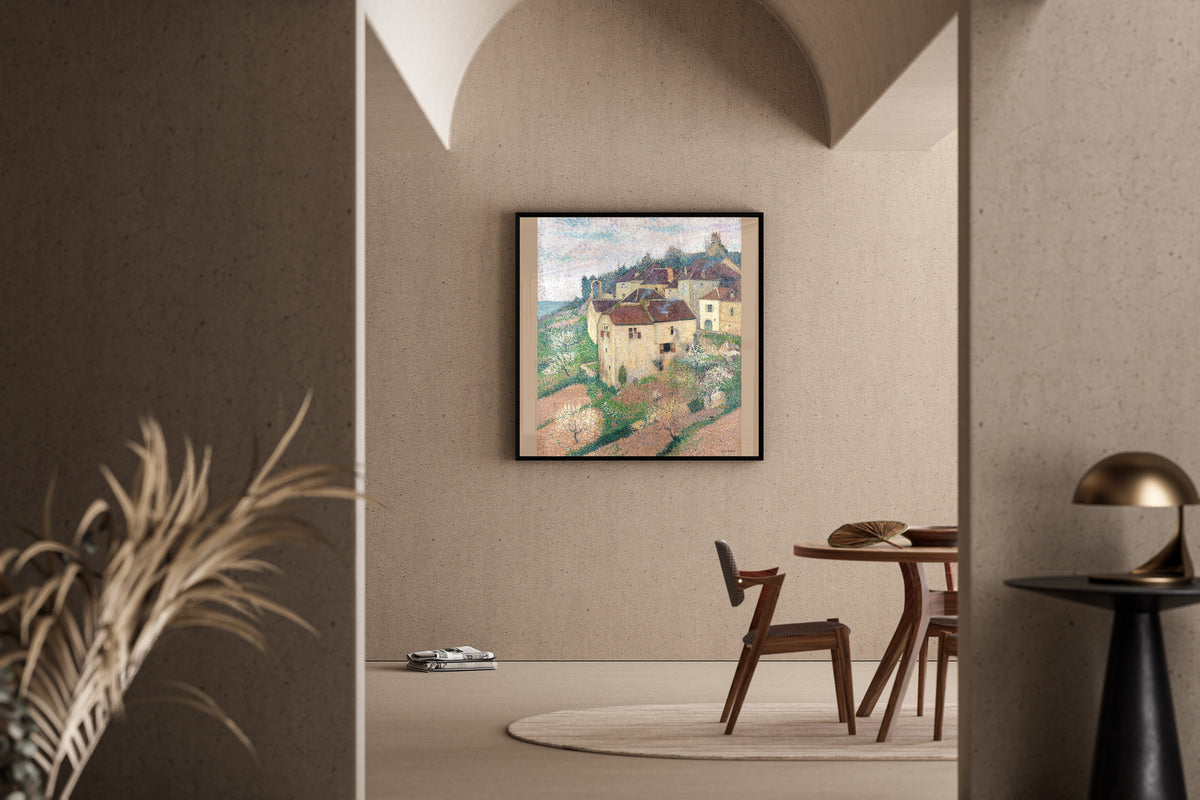 Henri Martin — Maisons à Saint-Cirq-Lapopie | Pointillist Landscape Print