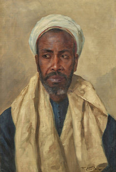 Franz Xaver Kosler — Man in a White Turban | Fine Art Print