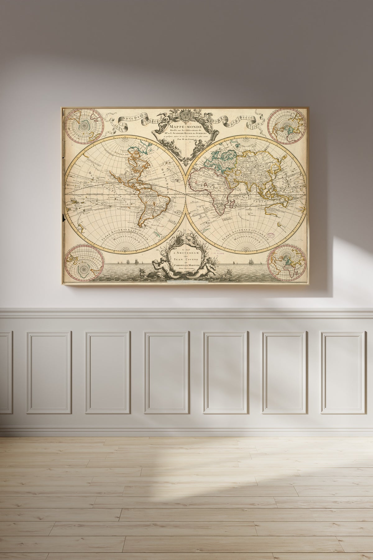Guillaume Delisle — Mappe-Monde | Antique World Map Print