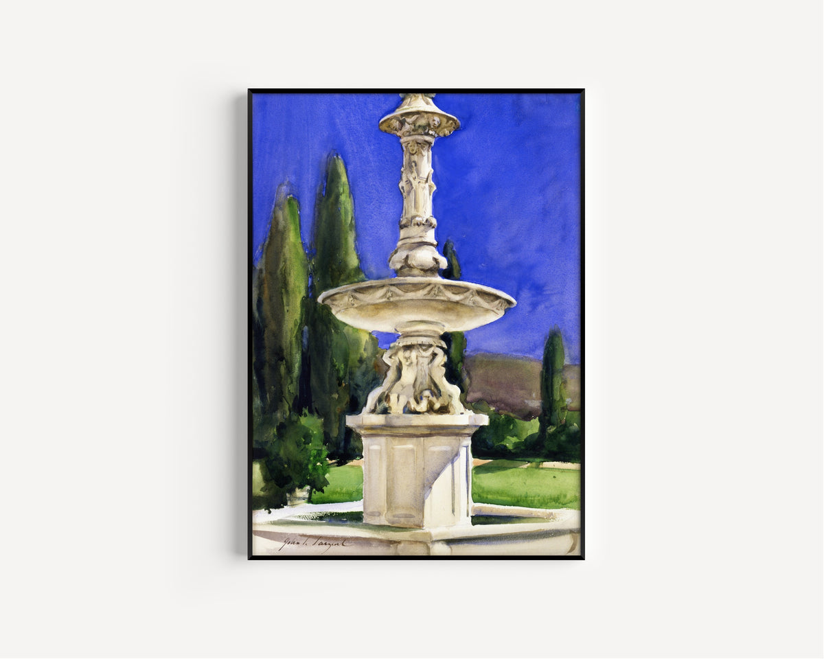 John Singer Sargent — Marble Fountain in Italy | Fine Art Print