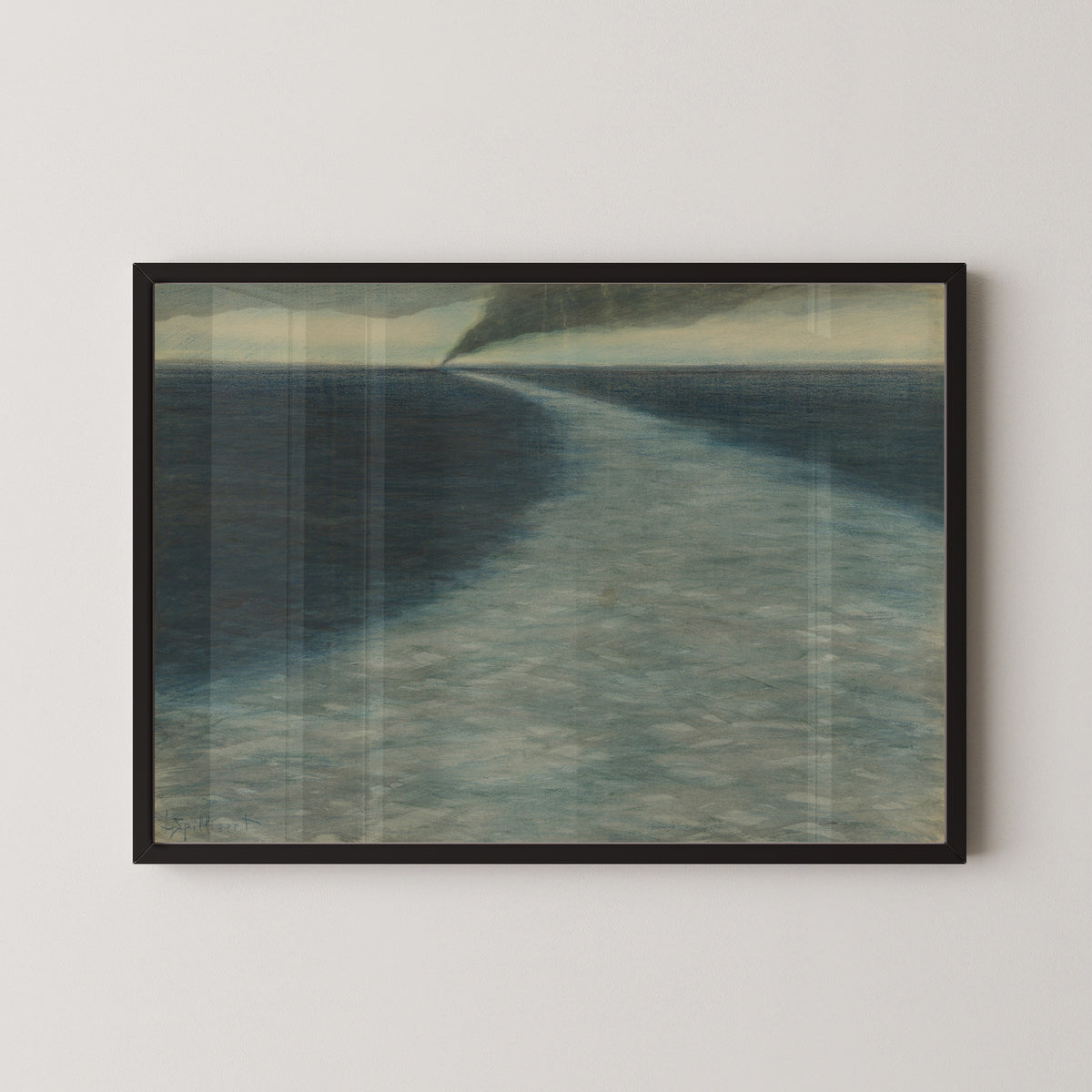Léon Spilliaert — Marine met kielzog | Symbolist Seascape Print