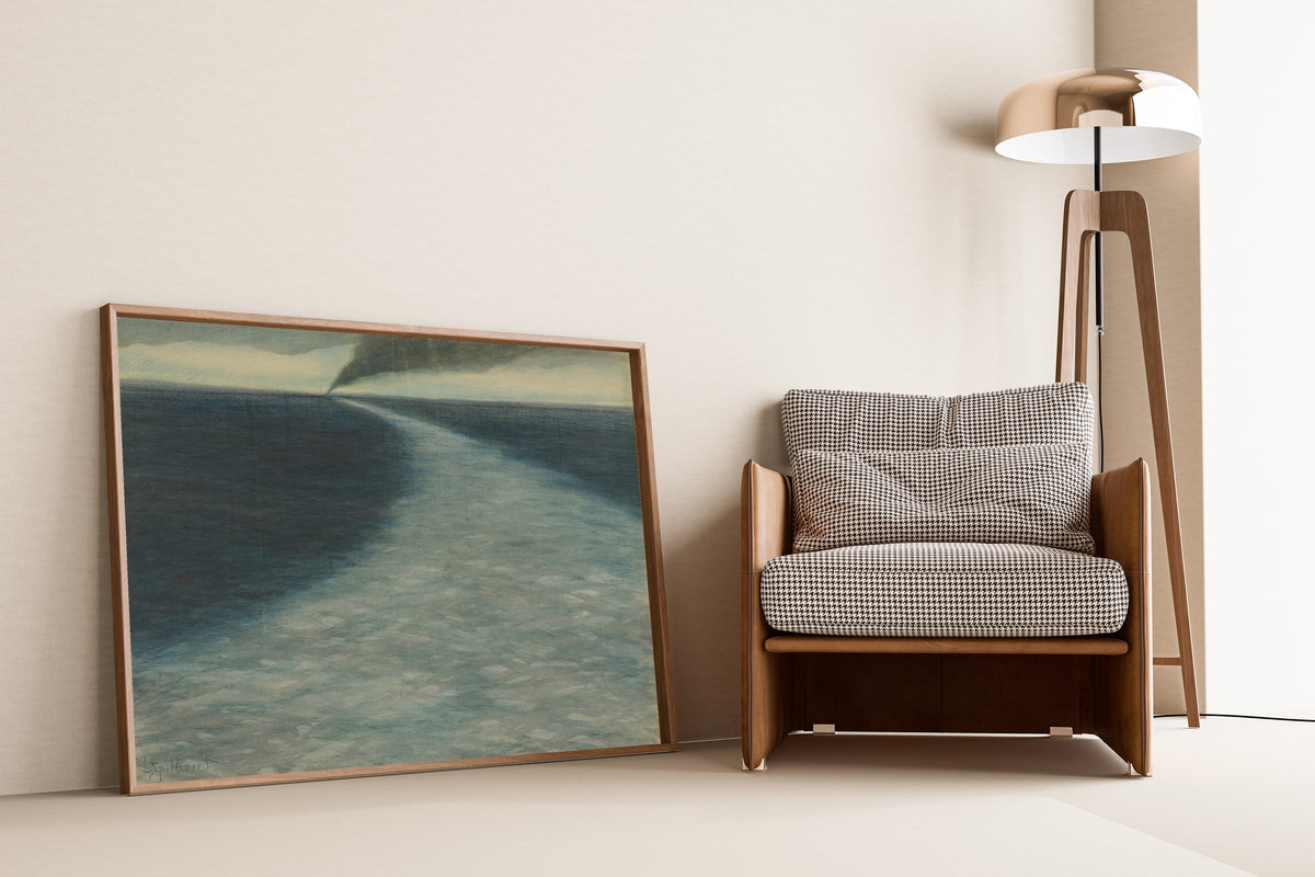 Léon Spilliaert — Marine met kielzog | Symbolist Seascape Print