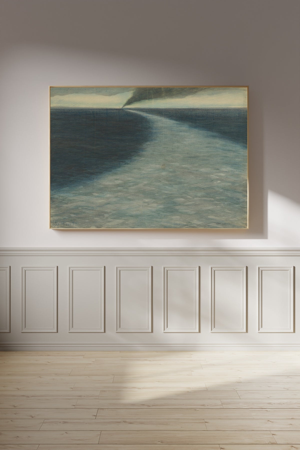 Léon Spilliaert — Marine met kielzog | Symbolist Seascape Print