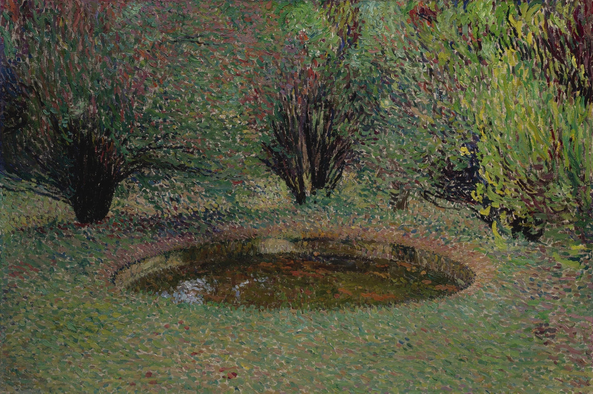 Henri Martin — Marquayrol, le bassin aux thuyas | Pointillist Landscape Print