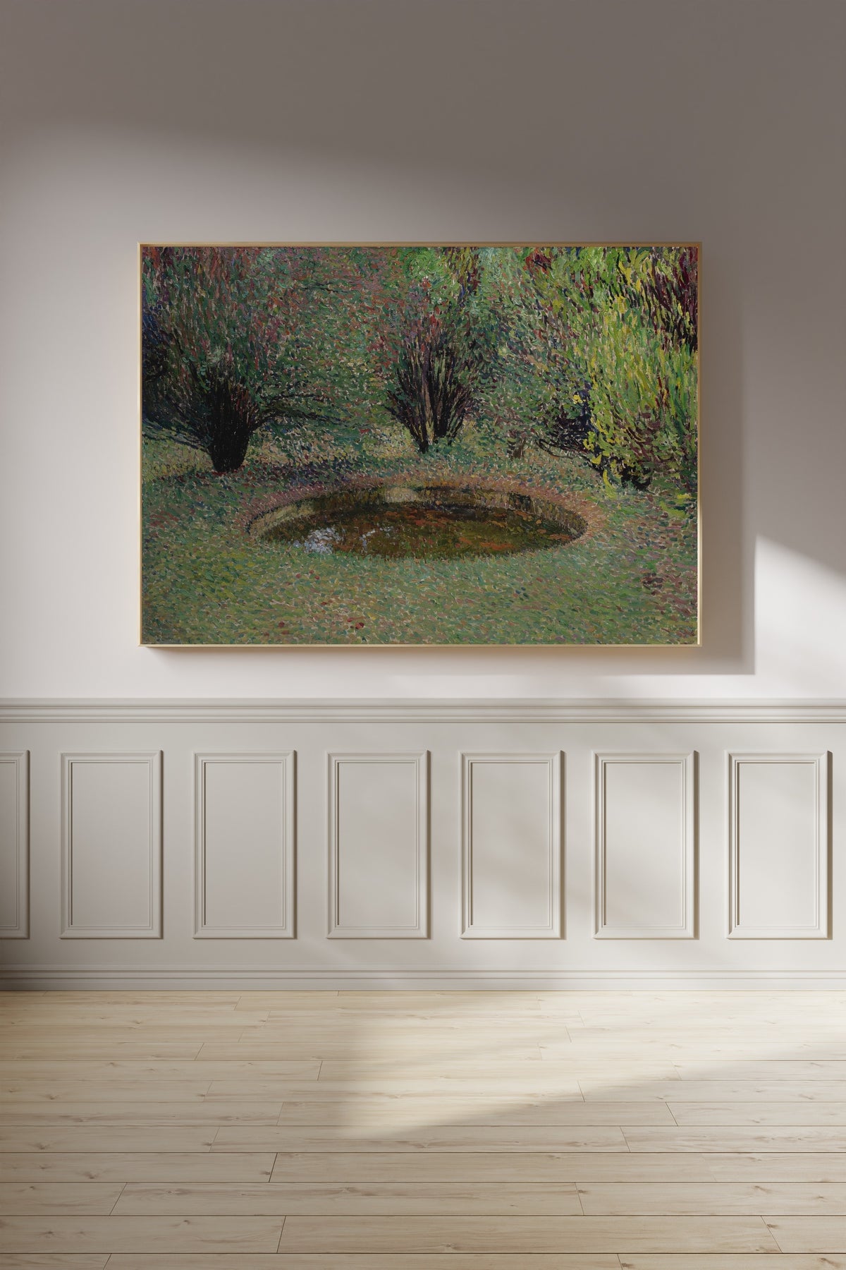 Henri Martin — Marquayrol, le bassin aux thuyas | Pointillist Landscape Print