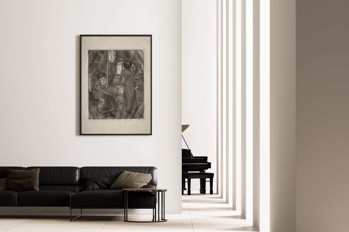 Edgar Degas — Mary Cassatt at the Louvre: The Etruscan Gallery | Fine Art Print