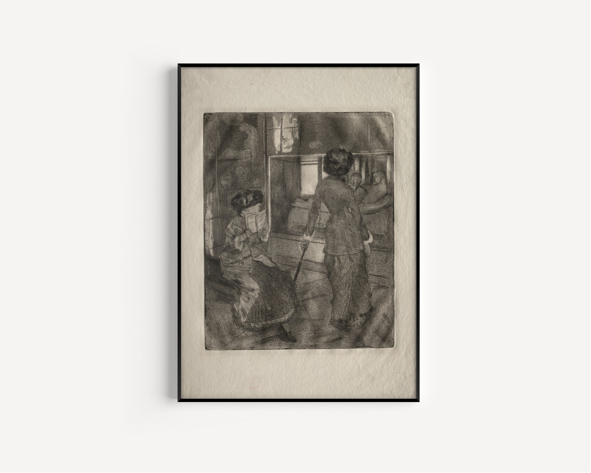 Edgar Degas — Mary Cassatt at the Louvre: The Etruscan Gallery | Fine Art Print