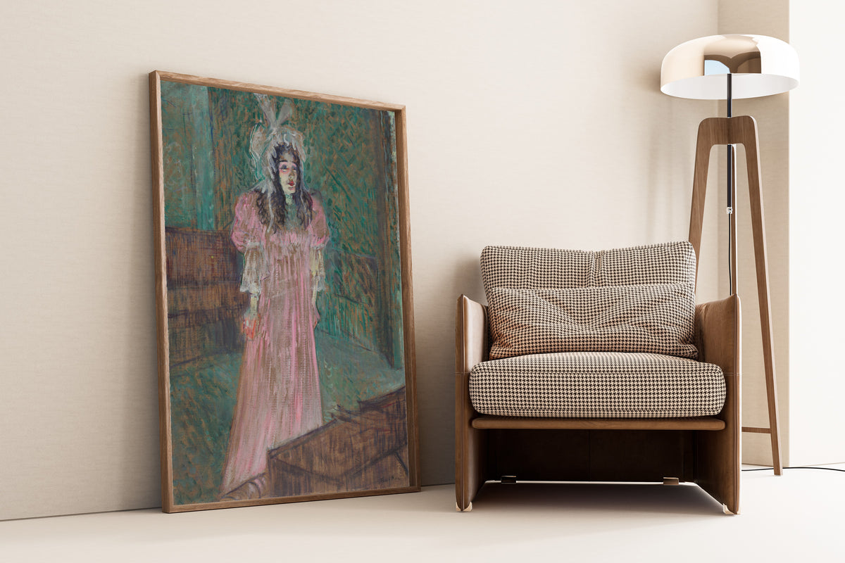 Henri de Toulouse-Lautrec — May Belfort (Pink Dress) | Fine Art Print