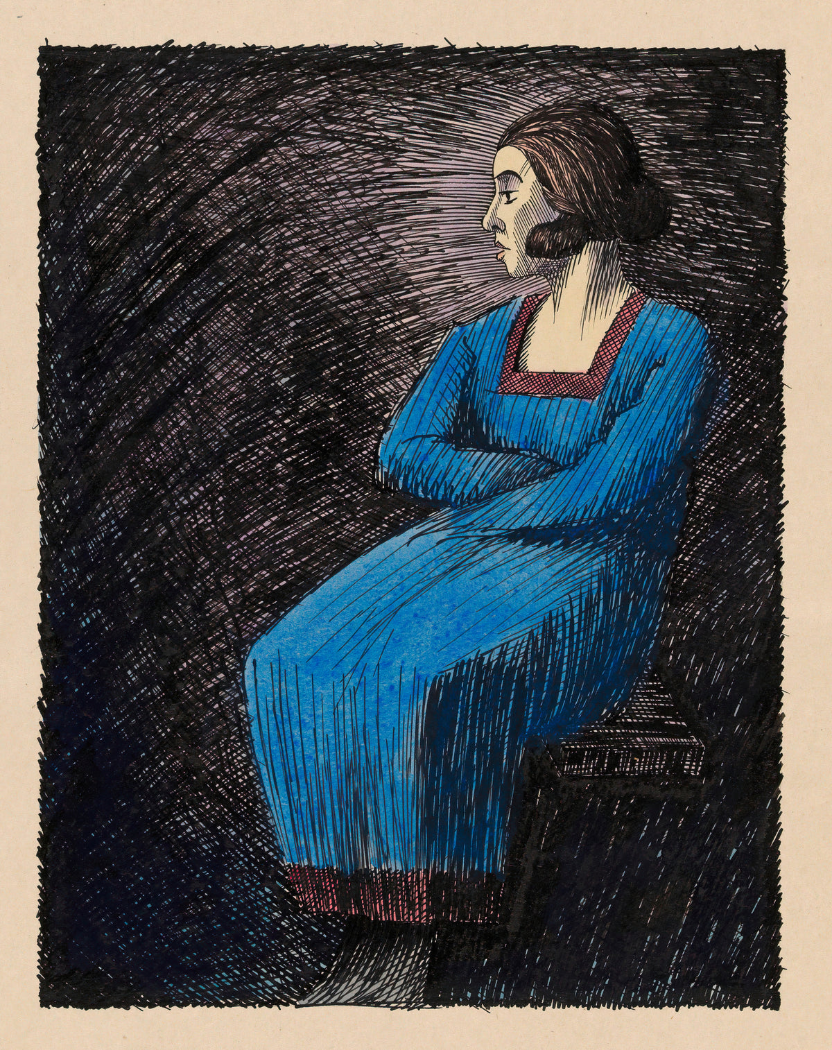 Karl Wiener — Melancholie (Melancholy) | Expressionist Art Print