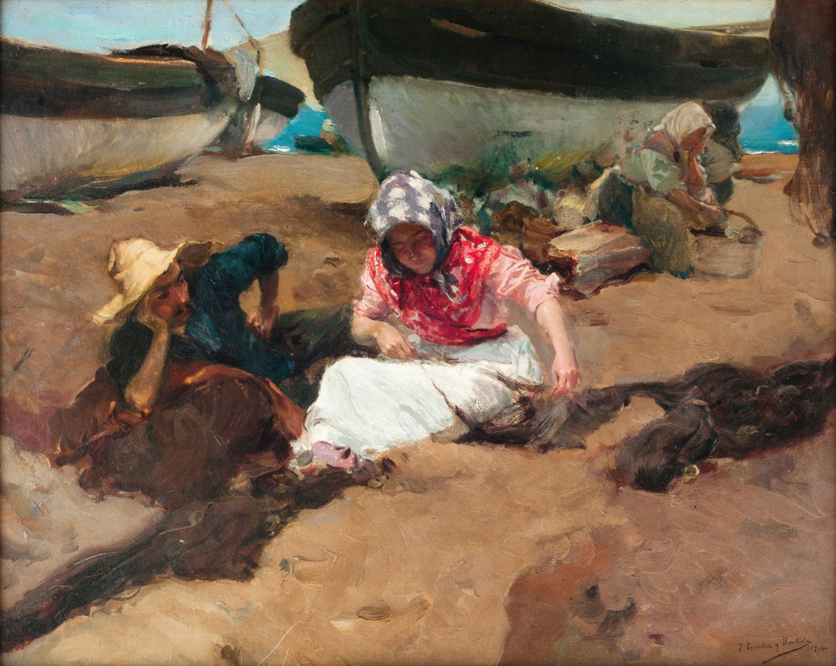 Joaquín Sorolla — Mending the Net (Componiendo la red) | Fine Art Print