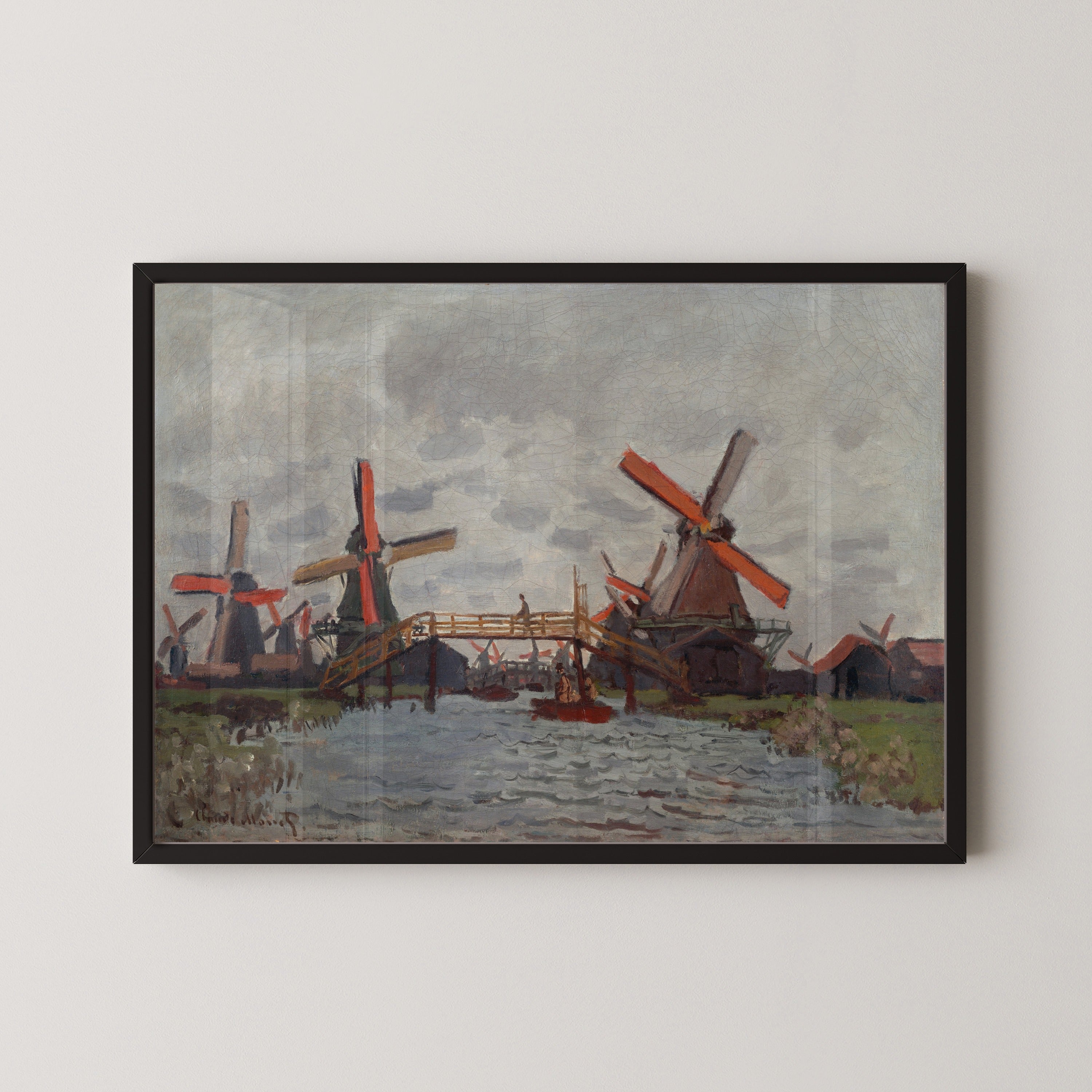 Claude Monet — Mills at Westzijderveld near Zaandam | Fine Art Print