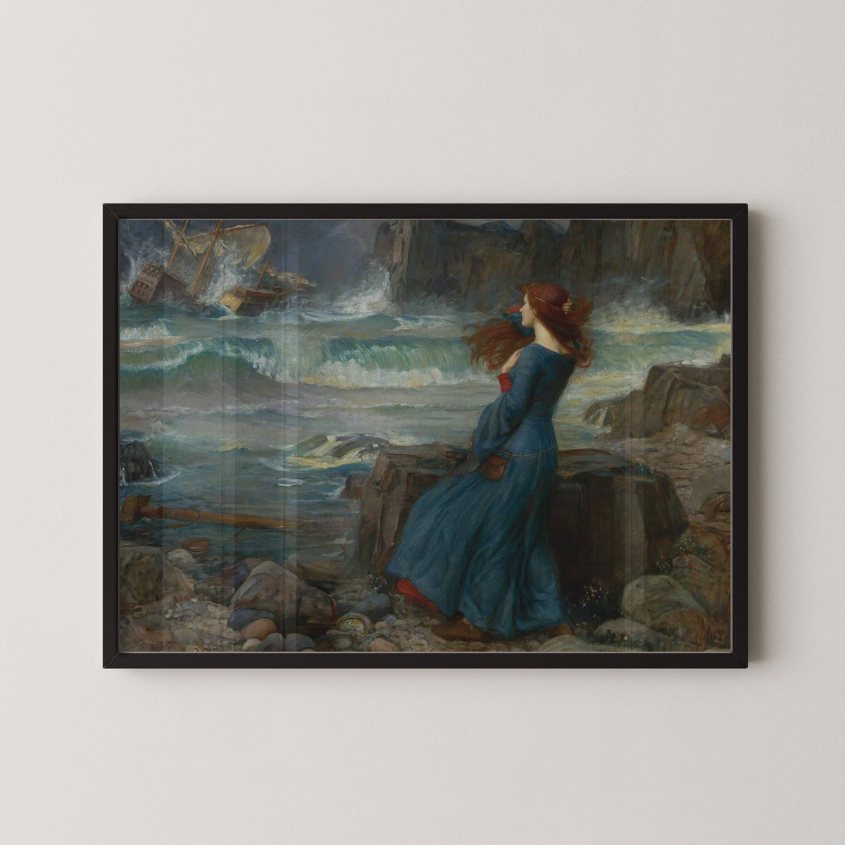 John William Waterhouse — Miranda – The Tempest | Pre-Raphaelite Art Print