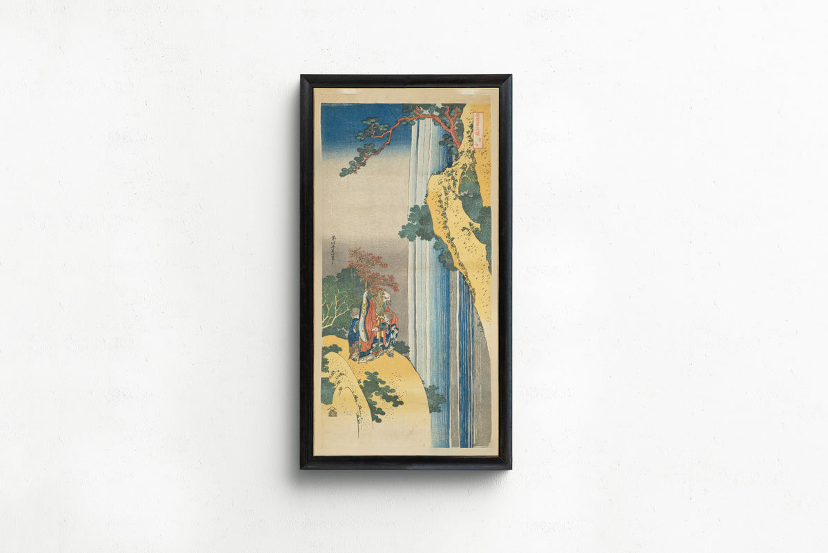 Katsushika Hokusai — Mirrors of Japanese and Chinese Poems: Ri Haku | Japanese Woodblock Print (Ukiyo-e)