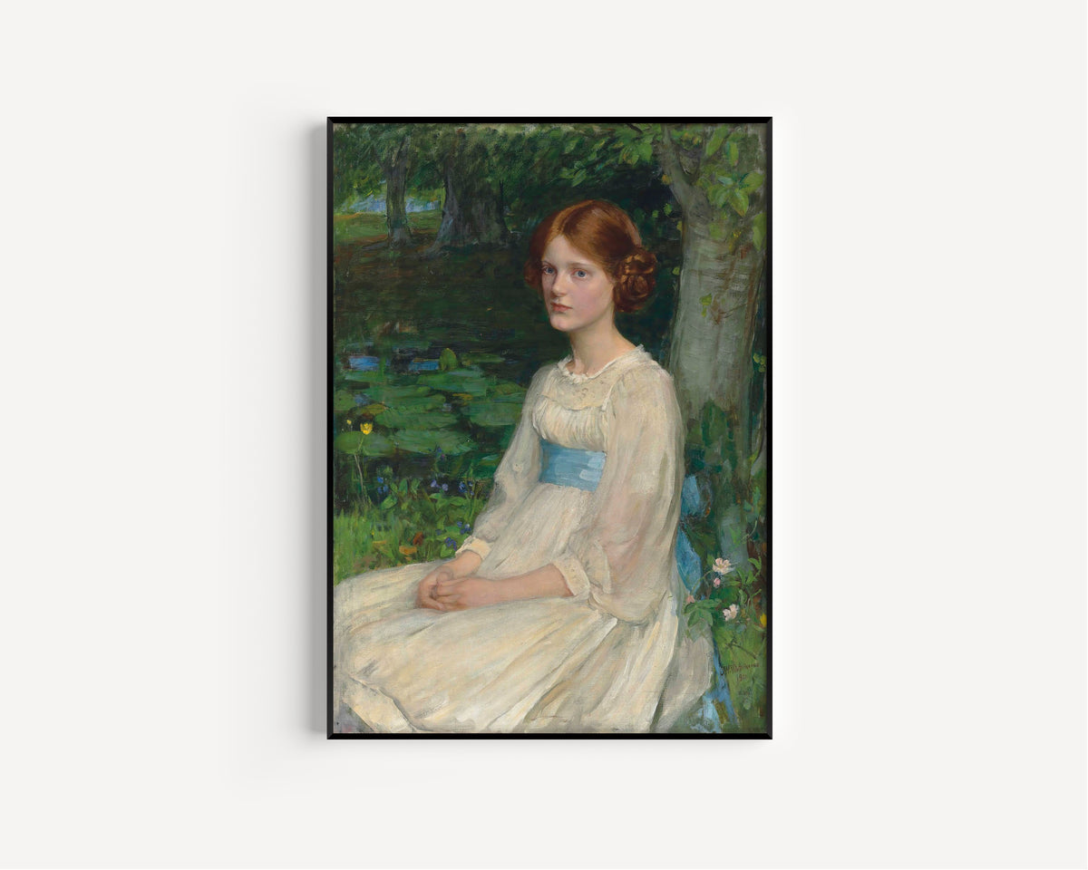 John William Waterhouse — Miss Betty Pollock | Pre-Raphaelite Art Print