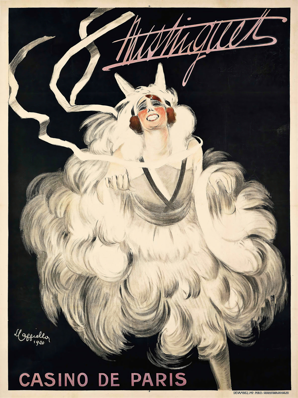 Leonetto Cappiello — Mistinguett, Casino de Paris | Vintage Poster Print