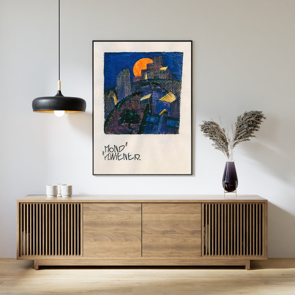 Karl Wiener — Mond (Moon) | Expressionist Art Print